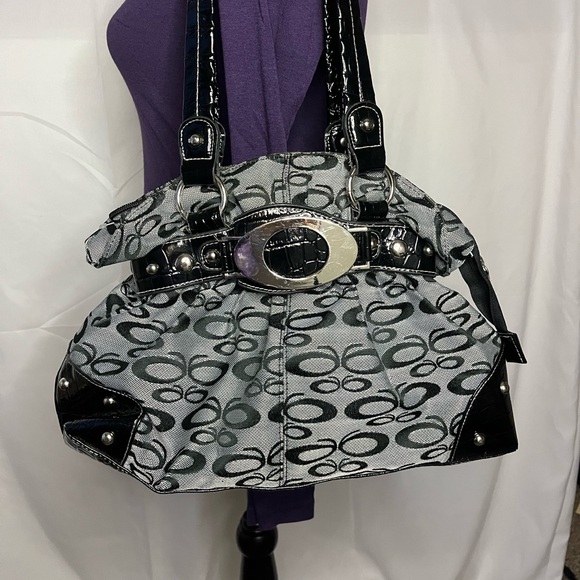 Handbags - Stylish Y2K Black and Gray Women's Bag